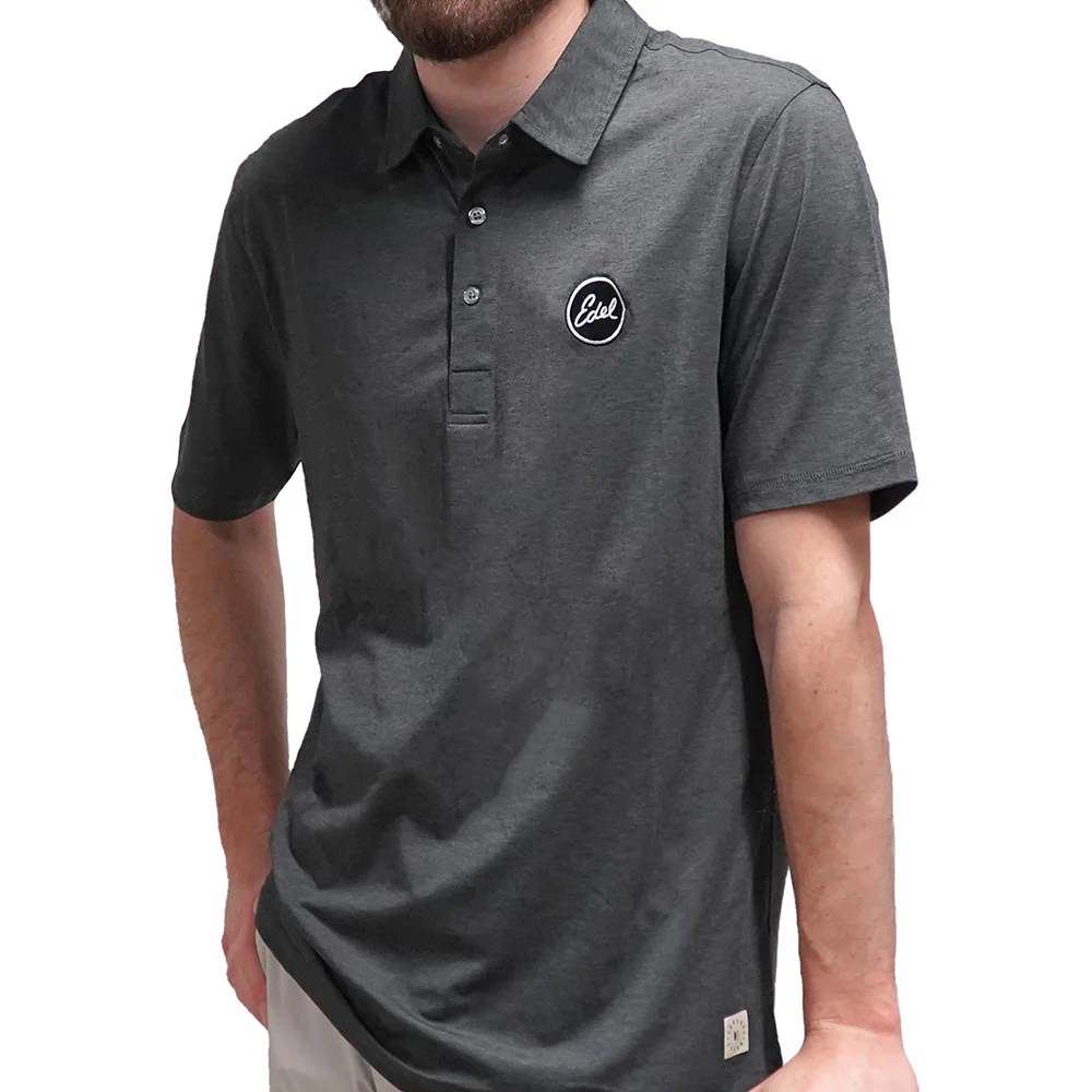 Edel X Linksoul Delray Polo - Black Heather - Image 3